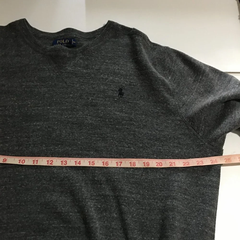 Polo Ralph Lauren Men's XL Gray Sweater Pullover Knit